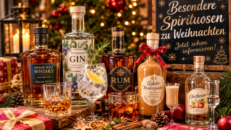 Besondere Spirituosen zu Weihnachten